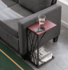 C-shaped Side Sofa Snack Table Coffee Tray End Table Living Room Furniture