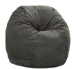 Jaxx Saxx 5 Foot Large Bean Bag w/ Removable Cover, Charcoal