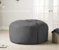 Jaxx Saxx 5 Foot Large Bean Bag w/ Removable Cover, Charcoal