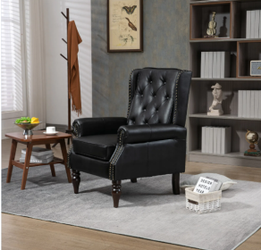 COOLMORE Wood Frame Armchair, Modern Accent Chair Lounge Chair for Living Room