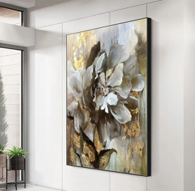 Handmade Flower Oil Painting On Canvas Wall Art Decoration Modern Abstract PictureLiving Room Hallway Bedroom Luxurious Decorative Painting