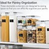 Food Storage Containers Set, Kitchen Pantry Organization and Storage with Easy Lock Lids, 8 Pieces