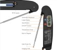 Digital Cooking Meat Thermometer Instant Read Grill Accessories For Oven Grill BBQ Smoker Rotisserie Kitchen