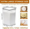 4 Pack Extra Large Airtight Food Storage Containers with Lids , BPA Free Plastic Kitchen and Pantry Organization Contianers