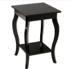 Set of 2 Side Table End Table Night Stand with Shelf