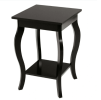 Set of 2 Side Table End Table Night Stand with Shelf