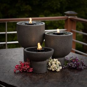 Large Gray Pedestal Fountain