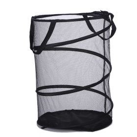 1pc Laundry Basket; Large Cylindrical Laundry Bucket; Collapsible Clothes Basket; Change Clothes Storage Basket