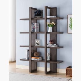 ID USA 202710 Bookcase Walnut Oak