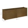 Garden Planter Honey Brown 78.7"x19.7"x27.6" Solid Wood Pine