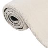 Washable Rug Soft Shaggy Cream 63"x90.6" Anti Slip