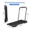 FYC Under Desk Treadmill - 2 in 1 Folding Treadmill for Home 2.5 HP, Installation-Free Foldable Treadmill Compact Electric Running Machine, Remote Con