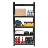 5 Tier Heavy Duty Metal Shelving Rack Unit Garage Storage Shelf Black UK