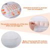 2Pcs Plastic Egg Holder Stackable Egg Storage Box Egg Rack for Refrigerator 24 Cavity Per Container