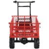 Wheelbarrow Utility Cart Electric Powered Cart 48V28Ah 500W Capacity 500lbs (230kg) Material Hauler 1000lbs Towing