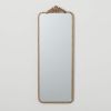 Slim Vintage Gold Edge Mirror