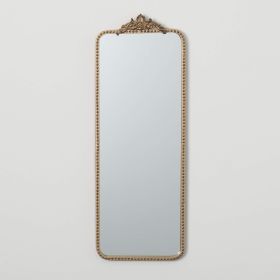 Slim Vintage Gold Edge Mirror