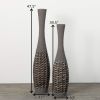 Oversized Rattan Floor Vases