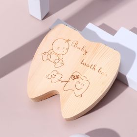 Wooden Baby Kids Tooth Storage Box; Tooth Wooden Box Organizer; Milk Teeth Wooden Storage Collecting Teeth Umbilical Cord Box 4.65*4.53*.1.1inch/11.8* (Applicable People: Boys)