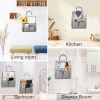 1pc Hanging Storage Bag; Wall Hanging Organiser Basket With Bathroom Pocket; Bedroom; Kitchen; Dormitory Dormitory; Essentials; RV Storage And Organiz