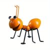 1pc Metal Ant Ornament Colorful Cute Insect For Hanging Wall Art Garden Lawn Home Decor Indoor Outdoor