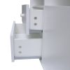 62.99-inch modern style multi-storage space white slide rail TV cabinet