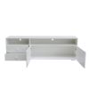 62.99-inch modern style multi-storage space white slide rail TV cabinet