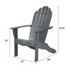 Wooden Outdoor Lounge Chair with Ergonomic Design for Yard and Garden